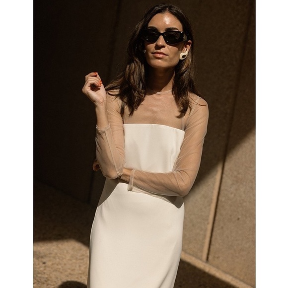 Antonio Melani x Elizabeth Damrich Babe Mesh Crepe Soutache Full Length Dress - Picture 4 of 8